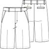 Classroom School Uniforms Big Kid Flat Front Shorts CR203H, 8H, Khaki view 2