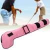 Club Bag, Nylon Portable Waterproof Children Soft Foldable Club Bag Stand Bags for Outdoor Practice Training GolfGolf Club Bag (Pink) view 3