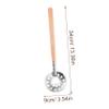 BESPORTBLE Ice Fishing Scoop Wooden Handle Ergonomic Skimmer for Outdoor Ice Fishing Lightweight and Compact Serrated Design for Easy Use view 2