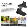PartyKindom Shoe Covers Reusable for Rainy Days Rain Boot Covers Non-slip Bottom Elastic Overshoes for Men Women view 3