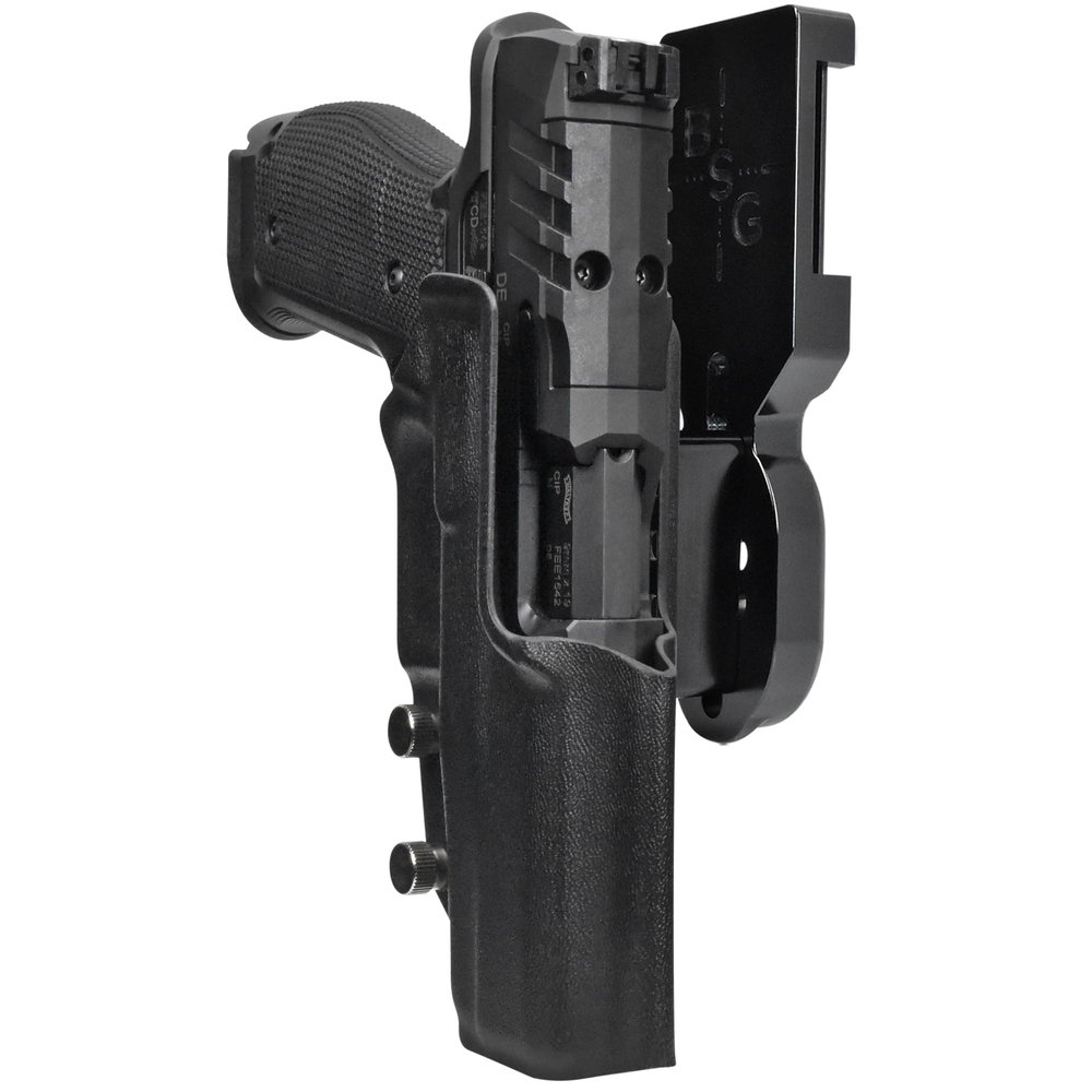 Pro Heavy Duty Competition Holster fits Walther PDP 4.5in Steel Frame (Right-Hand Draw, Black/Black)