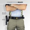 Pro Heavy Duty Competition Holster fits Walther PDP 4.5in Steel Frame (Right-Hand Draw, Black/Black) view 3