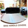 LIOOBO Warm Winter Bike Handlebar Tape Plush Bike Grips Covers Easy Install Handlebar Plush Grip for Bicycle view 4