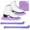 CRS Cross Ice Skate Guards, Soakers and Towel Gift Set. One Piece Adjustable Guard Design and Soft Skate Blade Cover Accessories for Ice Skating. No Assembly Required (Lunge Lavender, Medium)