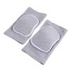 KOMBIUDA 1pair Elastic Knee Brace for Sports Breathable Protective Sleeve for Basketball and Climbing Warm Knee Pads for Men and Women s Grey view 1