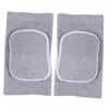 KOMBIUDA 1pair Elastic Knee Brace for Sports Breathable Protective Sleeve for Basketball and Climbing Warm Knee Pads for Men and Women s Grey view 2