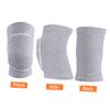 KOMBIUDA 1pair Elastic Knee Brace for Sports Breathable Protective Sleeve for Basketball and Climbing Warm Knee Pads for Men and Women s Grey view 4
