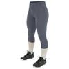 Champro Zen Fastpitch Softball Pants, Women's Large, Graphite view 1