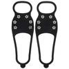 balacoo Anti-Skid Crampon Shoe Covers with 6 Steel Teeth Lightweight Ice Claws for Hiking Walking and Mountaineering on Snow and Ice Portable Winter Boot Grippers with Silicone Spikes view 1