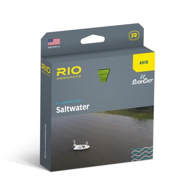 RIO Products Avid Saltwater Fly Line, All-Around Series Fly Line for Saltwater Anglers, SlickCast, 80 FT Length, Light Seagrass, Line Weight #7