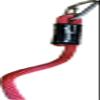 Sandspike 7/16 Custom Beach Anchor Lines (Red, 5 feet) view 1