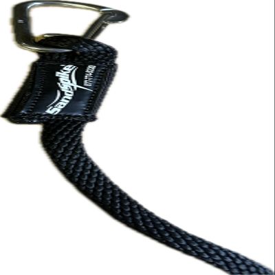 Sandspike 7/16 Custom Beach Anchor Lines (Black, 25 Feet)