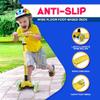 Highmaster 3-Wheel Toddler Scooter for 2 to 8 Year Old boy - 3 Wheeled Kids Scooter with Light Up Wheels, Safe and Fun Ride for Kids - Yellow view 4