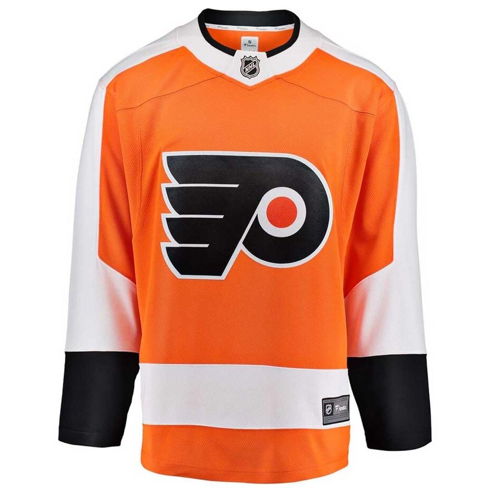 Fanatics Youth Philadelphia Flyers Home Breakaway Jersey Size L/XL Ages 12-18 NHL Licensed Hockey Jersey Orange White