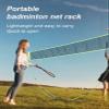 SEXWAWAMM Portable Badminton Net Stand, Lightweight Badminton Net with Storage Bagfor Indoor Outdoor Sports, Easy to Install view 2