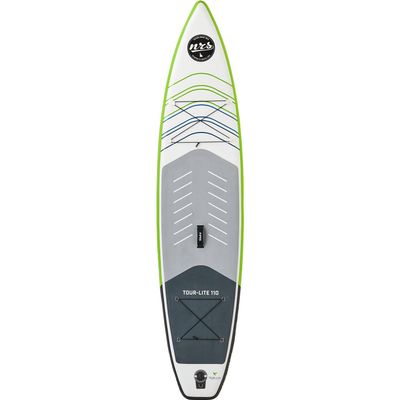 NRS Tour-Lite 11.0 Inflatable SUP Board, White/Green/Grey