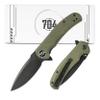 704 Gear Urban Ranger Lite EDC Folding Pocket Knife | Compact 2.91" Blade, D2 Steel, G10 Handle, Reversible Pocket Clip | Olive Drab Green view 1