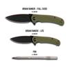 704 Gear Urban Ranger Lite EDC Folding Pocket Knife | Compact 2.91" Blade, D2 Steel, G10 Handle, Reversible Pocket Clip | Olive Drab Green view 2