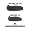 704 Gear Urban Ranger Lite EDC Folding Pocket Knife | Compact 2.91" Blade, D2 Steel, G10 Handle, Reversible Pocket Clip | Olive Drab Green view 3