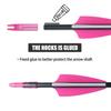BOWSOUL 31 Archery Arrows Training Practice Target Arrows for Kids Youth or Beginners Safe Blunt Points Durable Shaft on Recurve Bows Youth Bow and Longbows(Pack of 12) (Pink White) view 3