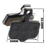 2 Pairs Bicycle Disc Brake Pads Resin/Sintered/Fit for SRAM AVID Elixir 1 3 5 7 9 R CR/Fit for SRAM XX X0 / Fit for Avid DB1 DB3 MTB Mountain Bike (Color : Black) view 2