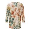 3/4 Length Sleeve Womens Tops Dressy Casual Blouses - Spring Fashion 2026 Plus Size Crew Neck Fitted Tshirts - Business Going Out Trendy Tunics Tops Beach Vacation Outfits 02-Multicolor XL view 4