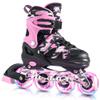 Kuxuan Skates Adjustable Inline Skates for Girls Women with Full Light Up Wheels Outdoor Fun Illuminating Skates for Kids and Adult, Small (Kids 10-12 US), Pink view 1