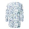 3/4 Length Sleeve Womens Tops Dressy Casual Blouses - Spring Fashion 2026 Plus Size Crew Neck Fitted Tshirts - Business Going Out Trendy Tunics Tops Beach Vacation Outfits 02-Blue 3X view 4