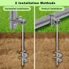 Insaga Multi-Purpose Ground Anchors, Fully Welded Trampoline Stakes, 16.5'' Mobile Home Anchors, Shed Anchor Kit for Trampoline, Swing Set, Carport,Play Ground, Set of 6 view 2