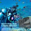 Adult Diving Mask Full Face Snorkelling Mask with Camera Mount Matching Oxygen Tank Connector Suitable for All Kinds of Diving Sports view 2