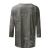 3/4 Length Sleeve Womens Tops Dressy Casual Blouses - Spring Fashion 2026 Plus Size Crew Neck Fitted Tshirts - Business Going Out Trendy Tunics Tops Beach Vacation Outfits 02-Gray M view 4