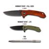 704 Gear Midnight Scout Lite EDC Folding Pocket Knife | Ultra Compact 2.44" Drop Point Blade, D2 Steel, G10 Handle view 3