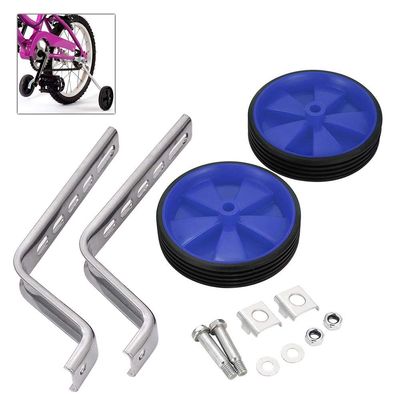 castor wheelsfixed castors Bicycle Stabilisers Kit For Kids Children 12-20" Universal Bike Balance Auxiliary Wheel Set Training Wheels Cycling Accessories Bike Training Wheels (Color : Red) ( Color
