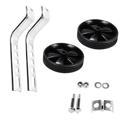 castor wheelsfixed castors 1 Pair Bicycle Cycling Kids Children Stabilisers Mounted Kit Bike Auxiliary Wheel Training Wheels Parts Kit Cycling Accessories Bike Training Wheels (Color : Black) ( Colo