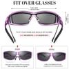 Peekaco Polarized Sunglasses Fit Over Glasses for Women Men, Wrap Around Summer Shades UV400 Protection view 3