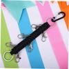 Outanaya 1pc Handwoven Parachute Cord Keychain Climbing Carabiner Outdoor Key for Mountaineering Hiking Camping Black view 4