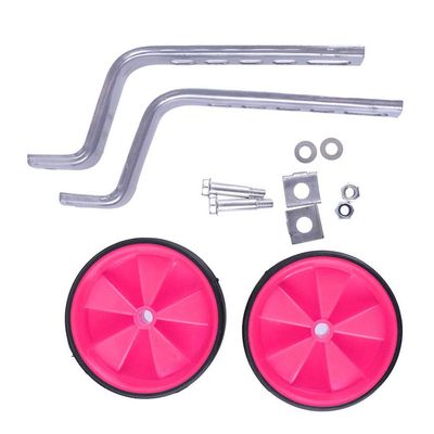 DubMag castor wheelsfixed castors Bicycle Bike Kids Stabilisers 12-20"" Training Wheels Heavy Duty Accessories For Childrens Cycling Bike Training Wheels (Color : Red) (Color : Pink)