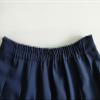 ZHANCHTONG Women's High Waist A-Line Pleated Mini Skirt Short Tennis Skirt (Midi-Navy,M) view 3