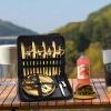 CQXKJSIQK Stainless steel outdoor cutlery camping picnic western food knife, fork and spoon dinner plate set, portable cloth bag view 3