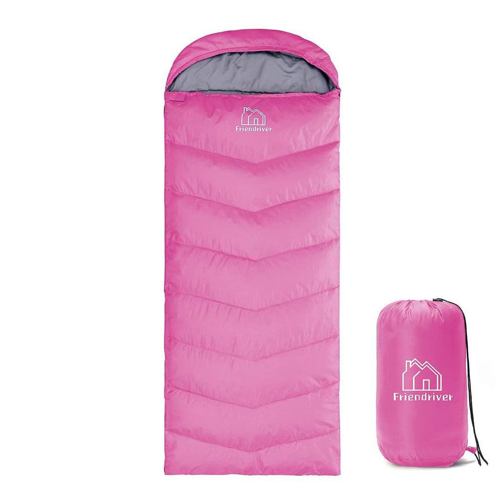 Friendriver XL Size Upgraded Version of Camping Sleeping Bag 4 Seasons Warm and Cool, Lighter Weight, Adults and Children Can Use Waterproof Camping Bag, Travel and Outdoor Activities