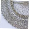 Outanaya Collapsible Zinc-Plated Iron Wire Mesh Fishing Net for Crab and Lobster Durable Fishing Accessory with Hole Lightweight Outdoor Tool for view 4