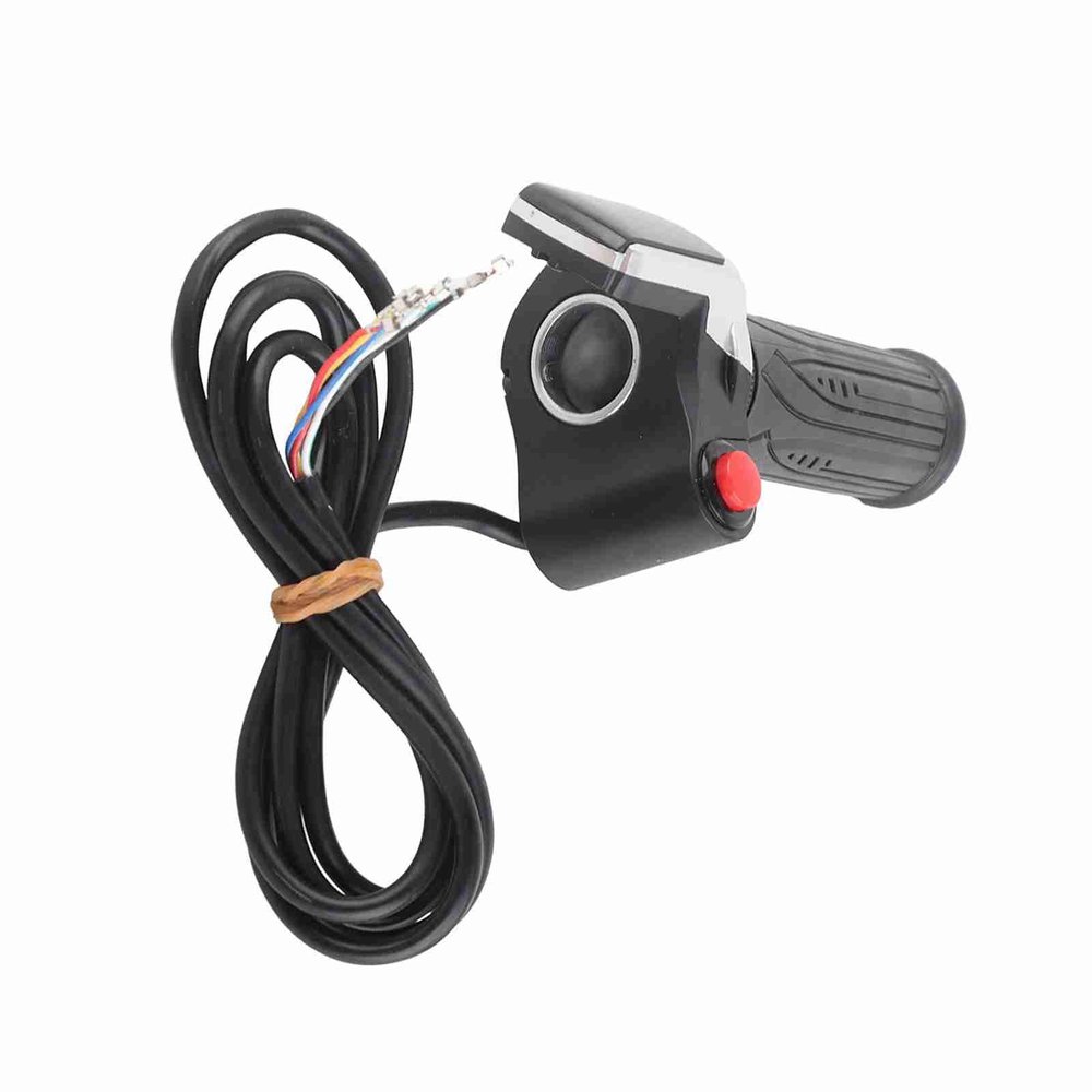 Yctze LCD Display Throttle Handlebar Grip, 1 Pair for Electric Cars, Bikes & Scooters, Compatible with 6 Pin 48v 24v Throttle Assembly, 48 Volt (36V)