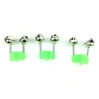 VANZACK 50pcs Fishing Rod Alarm Bells Clips for Dual Alert Lightweight and Rod Clamp for Night Fishing Easy to Use
