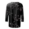 3/4 Length Sleeve Womens Tops Dressy Casual Blouses - Spring Fashion 2026 Plus Size Crew Neck Fitted Tshirts - Business Going Out Trendy Tunics Tops Beach Vacation Outfits 12-Black 2X view 4