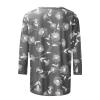 3/4 Length Sleeve Womens Tops Dressy Casual Blouses - Spring Fashion 2026 Plus Size Crew Neck Fitted Tshirts - Business Going Out Trendy Tunics Tops Beach Vacation Outfits 01-Dark Gray M view 4