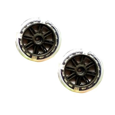 DubMag castor wheelsfixed castors 1 Pair Mute Flash Auxiliary Wheel Adjustable Bike Stabilizers For Kids Bikes Auxiliary Balance Wheel Bike Training Wheels (Color : Red) (Color : Black)