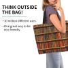 HDAODNM Books Canvas Tote Bag Funny Shoulder Bag Handbag Casual Library Grocery Bags Women Bag for Outdoors view 2