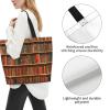 HDAODNM Books Canvas Tote Bag Funny Shoulder Bag Handbag Casual Library Grocery Bags Women Bag for Outdoors view 4