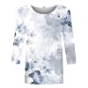 3/4 Length Sleeve Womens Tops Dressy Casual Blouses - Spring Fashion 2026 Plus Size Crew Neck Fitted Tshirts - Business Going Out Trendy Tunics Tops Beach Vacation Outfits 06-White S view 3
