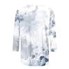 3/4 Length Sleeve Womens Tops Dressy Casual Blouses - Spring Fashion 2026 Plus Size Crew Neck Fitted Tshirts - Business Going Out Trendy Tunics Tops Beach Vacation Outfits 06-White S view 4